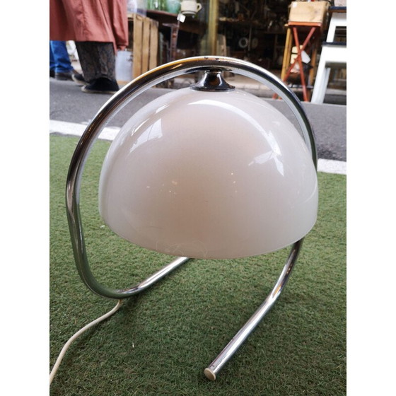 Image 1 of Vintage-Lampe aus verchromtem Metall und Plexiglas, Italien 1970