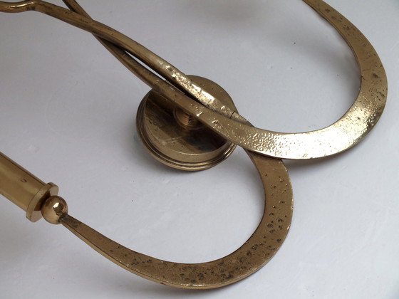 Image 1 of Ciani Florenz Atelier Produktion zugeschrieben Jahre 80' Stilvolle Leuchte in Messing & Bronze