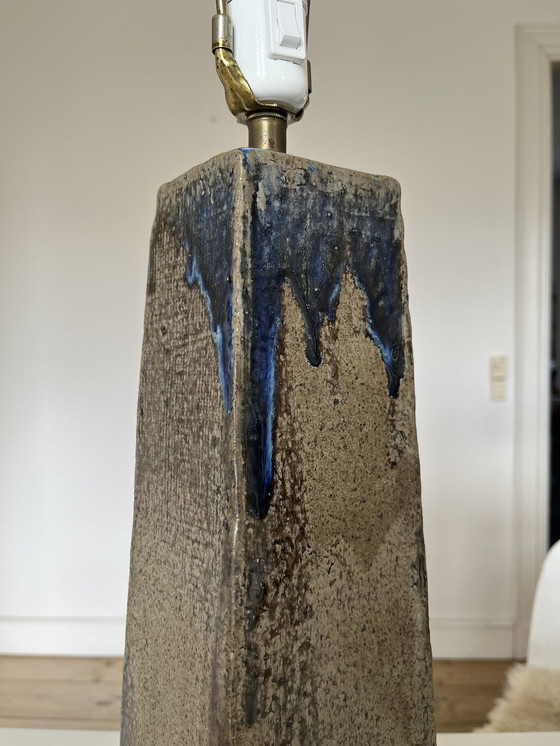 Image 1 of Xxl Unique Dänische Tisch /Bodenlampe /Lampenfuß Stoneware Kreramik Vintage