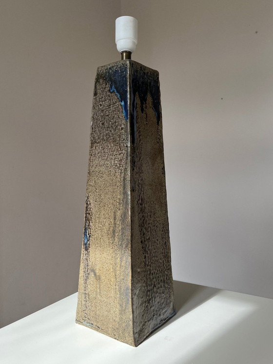 Image 1 of Xxl Unique Dänische Tisch /Bodenlampe /Lampenfuß Stoneware Kreramik Vintage