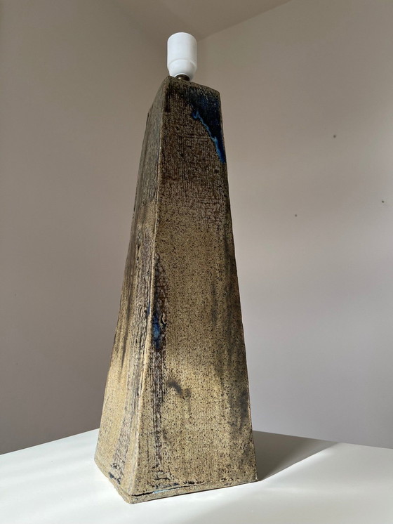 Image 1 of Xxl Unique Dänische Tisch /Bodenlampe /Lampenfuß Stoneware Kreramik Vintage