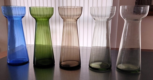 5 Alte Hyazinthenvasen Blumenzwiebelgläser