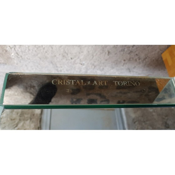 Image 1 of Vintage-Glaskopfteil von Cristal Art, Italien 1970