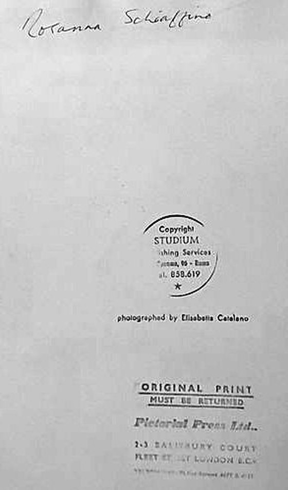 Image 1 of Vintage-Silberabzug - Elisabetta Catalano - 1970