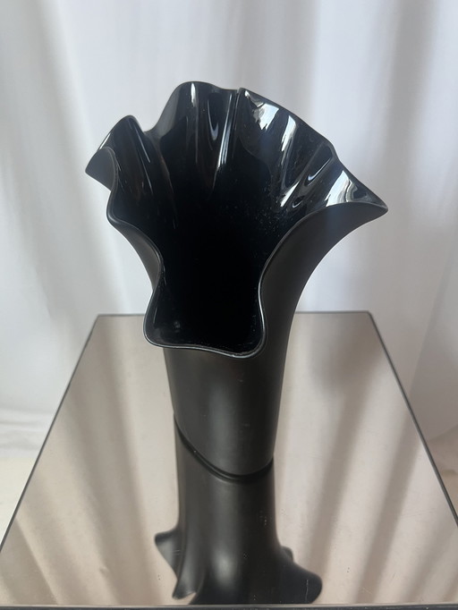 Rosenthal Studio Linie Vase Porzellan Schwarz Claus Josef Riedel