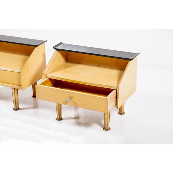 Image 1 of Zwei dänische Nachttische im Vintage-Stil, 1950