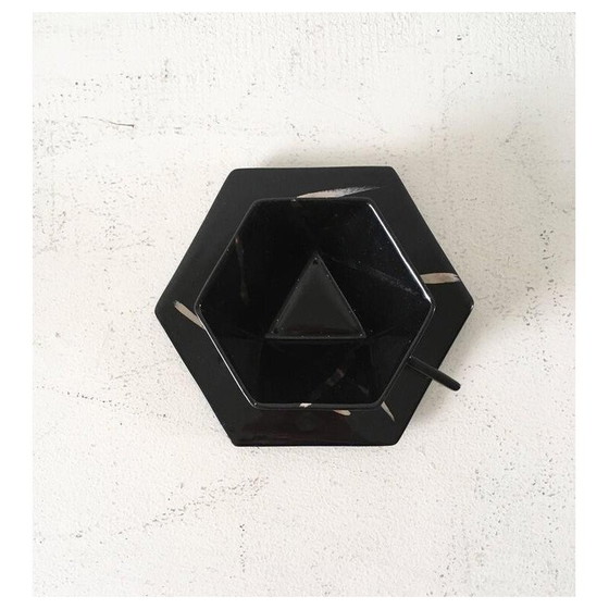 Image 1 of Würfelförmiges Teeservice aus Silber, 1980