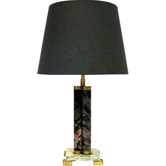 Image 1 of Skandinavische Vintage-Lampe aus Granit-Steinzeug, 1970