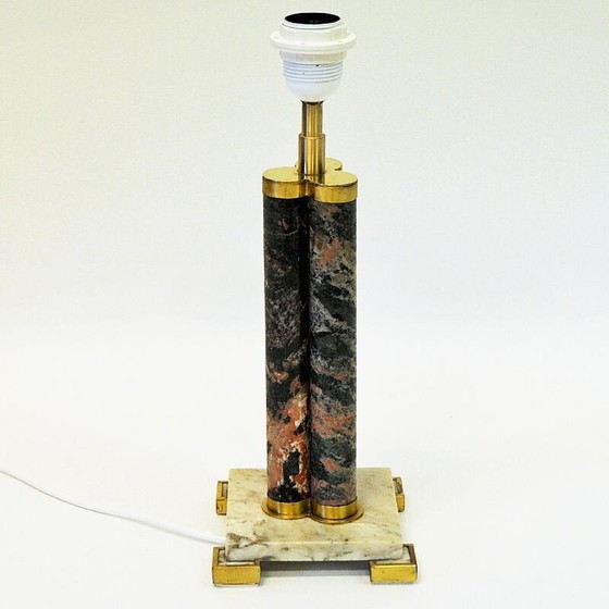 Image 1 of Skandinavische Vintage-Lampe aus Granit-Steinzeug, 1970