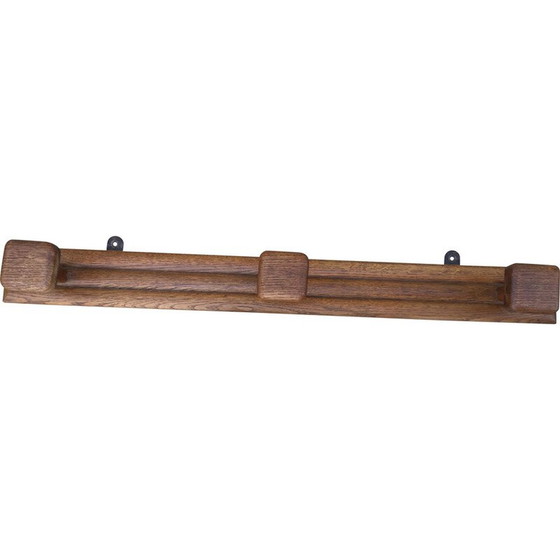 Image 1 of Vintage Garderobe aus massiver Eiche mit 3 Haken