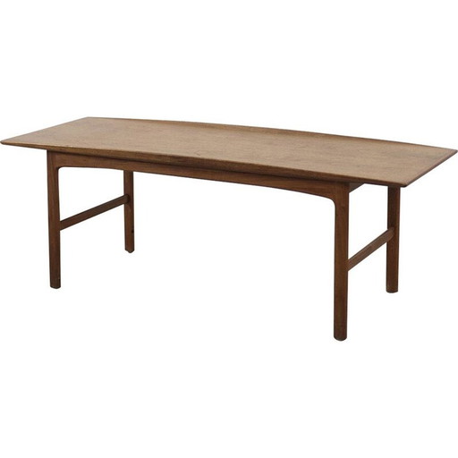 Skandinavischer Couchtisch aus Teakholz, Dänemark 1950