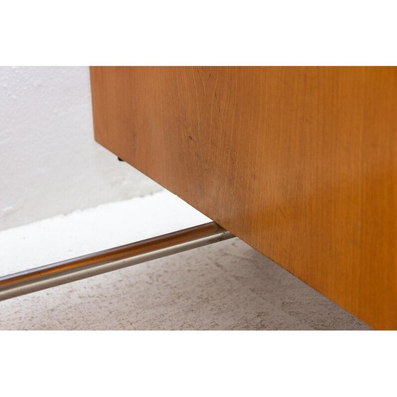 Image 1 of Vintage Schreibtisch aus Buche, Eisen und Kunststoff, Tschechoslowakei 1970er Jahre