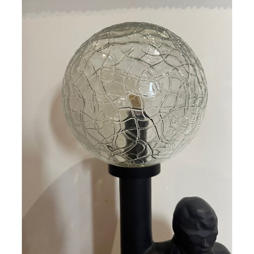 Vintage-Hall-Lampe aus Keramik und Glas, 1980