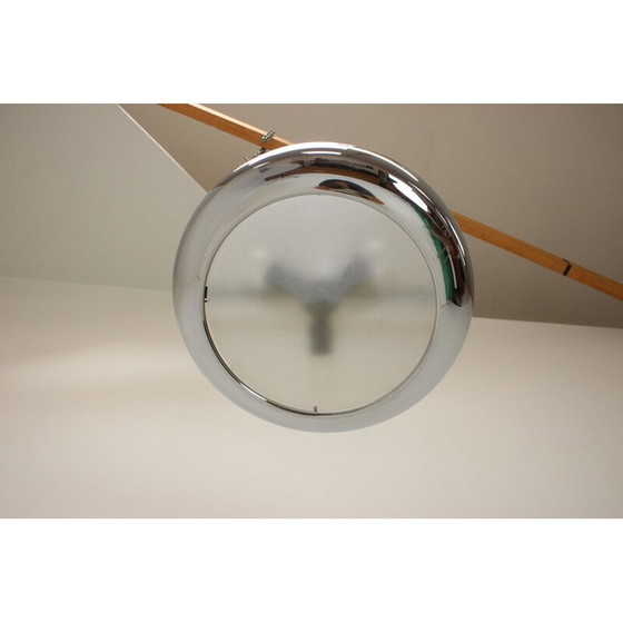 Image 1 of Vintage Bauhaus Ufo Pendelleuchte von Josef Hurka für Napako, Tschechoslowakei 1940er Jahre