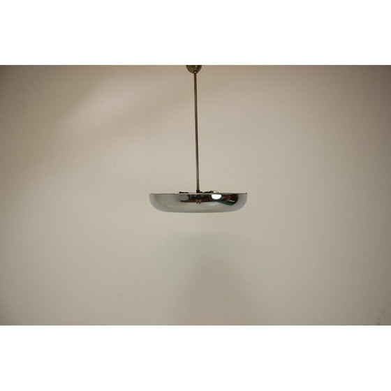 Image 1 of Vintage Bauhaus Ufo Pendelleuchte von Josef Hurka für Napako, Tschechoslowakei 1940er Jahre