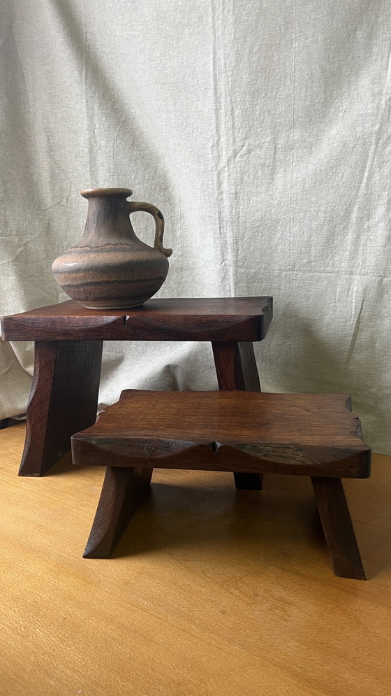 Image 1 of Mimi-Set mit 2 brutalistischen Tischen