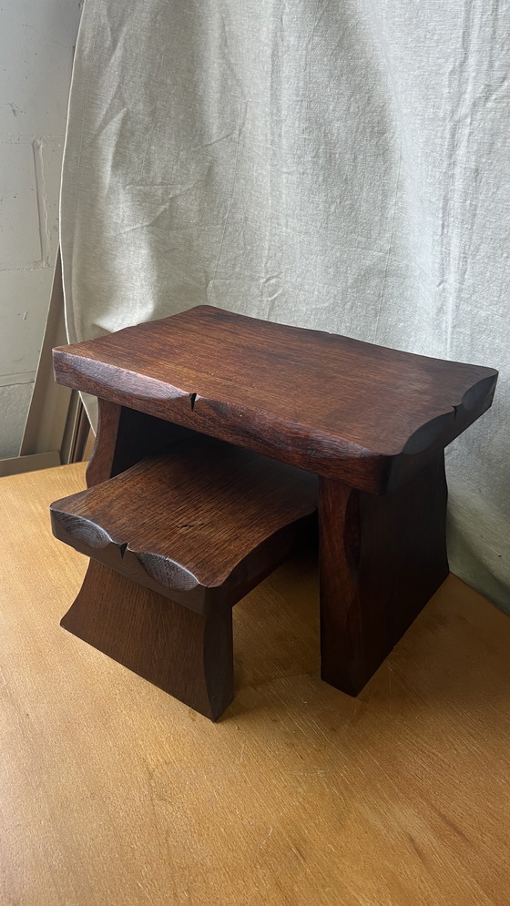 Image 1 of Mimi-Set mit 2 brutalistischen Tischen