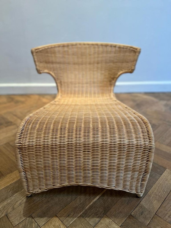 Image 1 of Ikea Savo Rattan-Loungesessel von Monica Mulder
