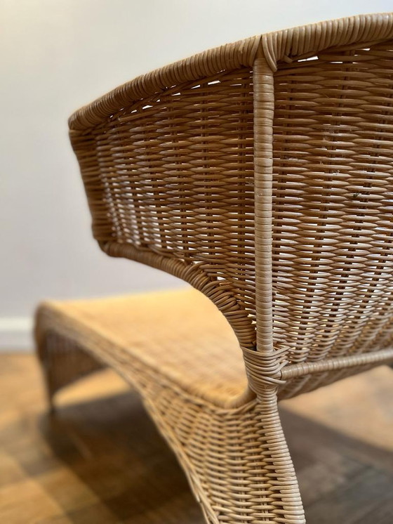 Image 1 of Ikea Savo Rattan-Loungesessel von Monica Mulder