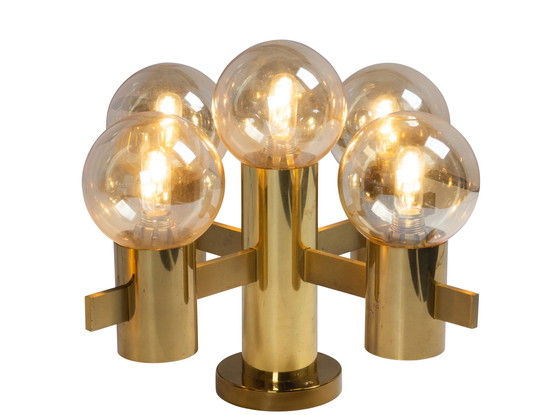 Image 1 of 2 Hans Agne Jakobsson für Teka, Wand- und Deckenleuchte aus Messing.