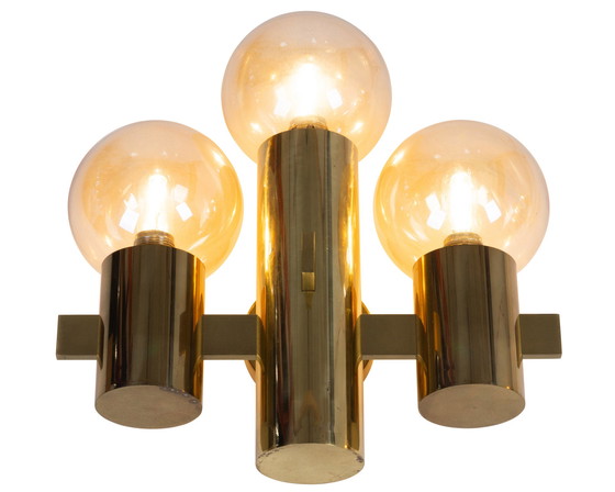 Image 1 of 2 Hans Agne Jakobsson für Teka, Wand- und Deckenleuchte aus Messing.