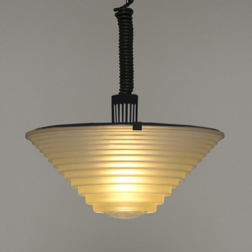 1970er Artemide „Egina 38“ Hängelampe von Angelo Mangiarotti. Hergestellt in Italien