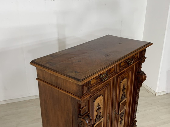 Image 1 of Gründerzeit vertiko schrank anrichte flurschrank wohnzimmerschrank um 1900