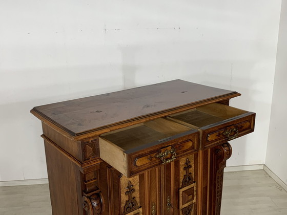 Image 1 of Gründerzeit vertiko schrank anrichte flurschrank wohnzimmerschrank um 1900