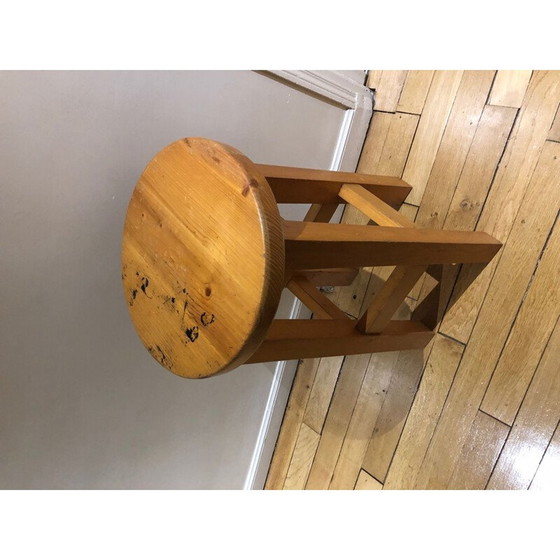 Image 1 of Brutalistischer Hocker 1970er Jahre