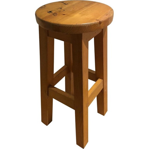 Brutalistischer Hocker 1970er Jahre