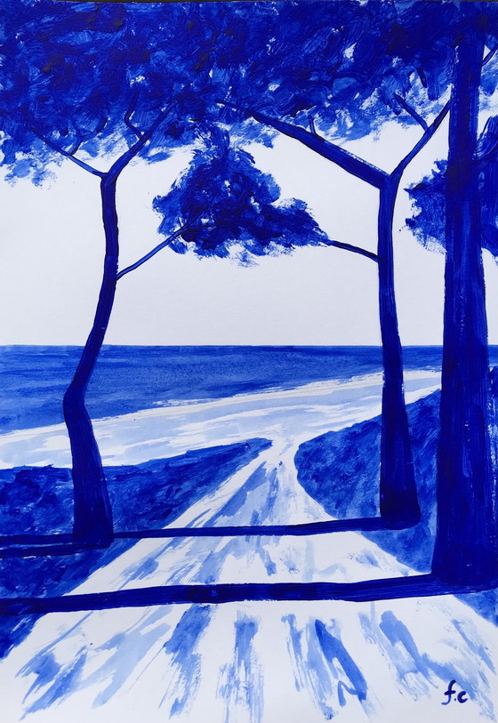 Image 1 of Meeresküste Ultramarinblau - Frédéric Cadiou