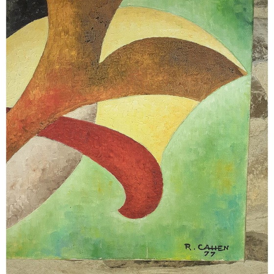 Image 1 of Vintage Öl auf Leinwand von R. Cahen, 1977