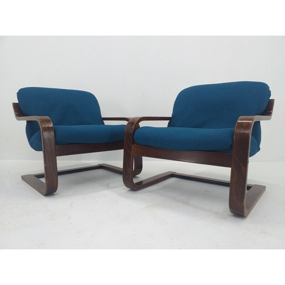 Image 1 of Paar Mid Century Lounge Sessel Westnofa, Norwegen 1970er Jahre