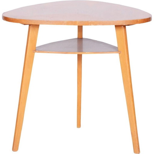Mid Century Beistelltisch aus Buche und Eiche, 1950