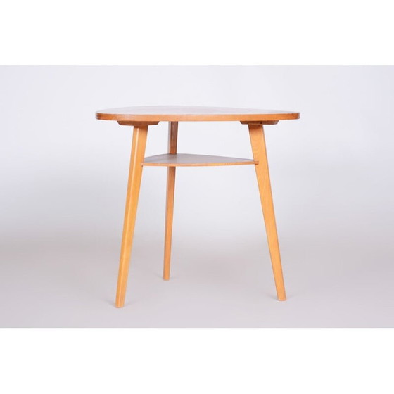 Image 1 of Mid Century Beistelltisch aus Buche und Eiche, 1950