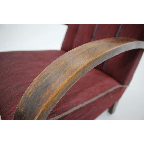 Image 1 of Paar Vintage-Sessel von Jindrich Halabala, Tschechoslowakei 1950