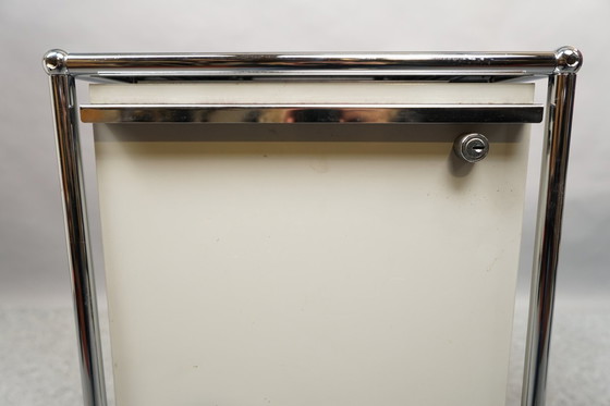 Image 1 of Vintage Servierwagen in Weiß & Grau von Fritz Haller für USM Haller