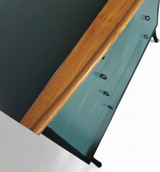 Image 1 of Giorgetti Set 1990 von Umberto Asnago Bett Beistelltische / Beistelltische / Sideboard mit Schubladen.