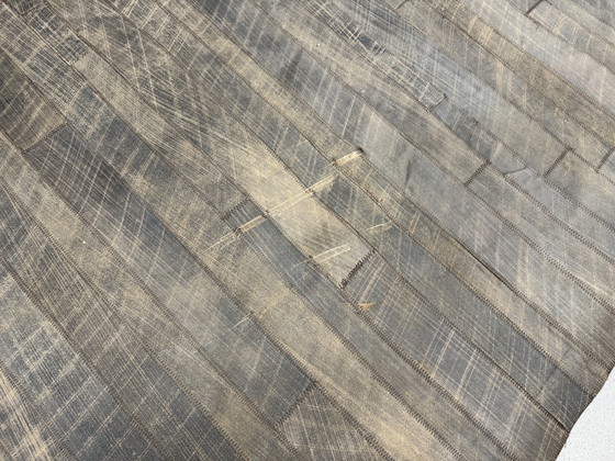 Image 1 of Patchworkteppich Kuhteppich Leder 152x242