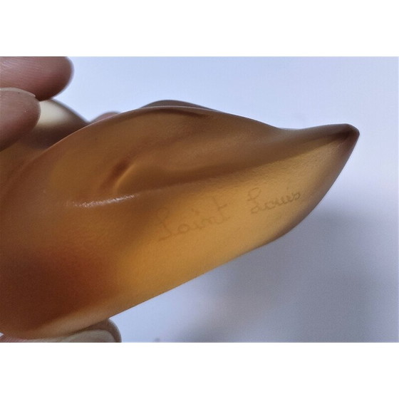 Image 1 of Vintage Briefbeschwerer mit zoomorphem Kristall von Rybaltchenko, 1990