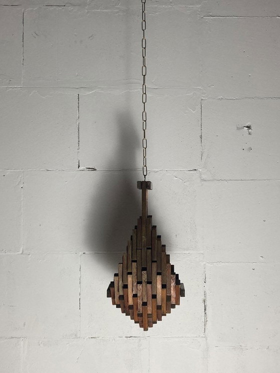 Image 1 of Niederländischer brutalistischer Volkskunst-Hängepflanzenhalter, 1960er Jahre