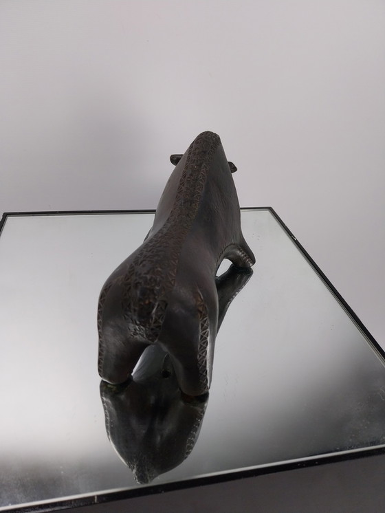 Image 1 of Bull von Aldo Londi für Bitossi. Schwarz 