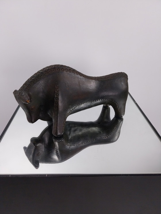 Image 1 of Bull von Aldo Londi für Bitossi. Schwarz 