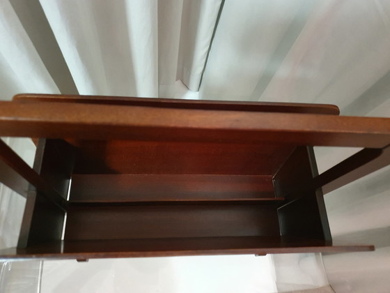 Image 1 of Vintage Zeitungsständer Holz Mahagoni