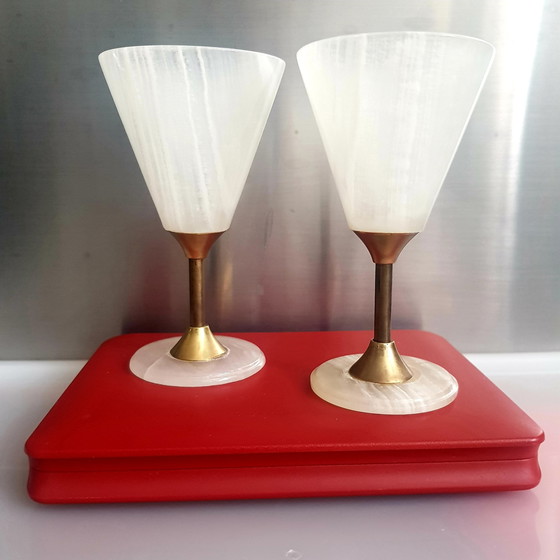 Image 1 of Vintage Onyx Gläser