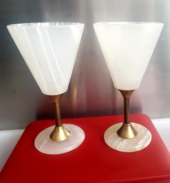 Image 1 of Vintage Onyx Gläser