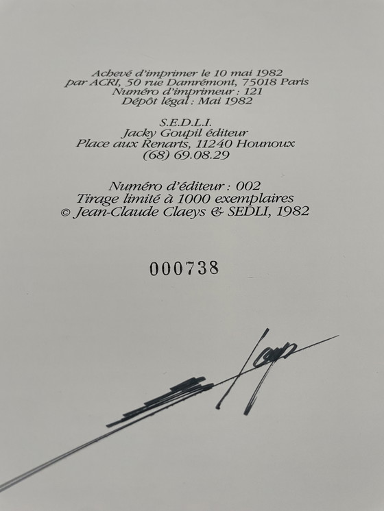 Image 1 of Jean-Claude Claeys Porte Folio Paris Fripon, 1982, Copyright Jean Claude Claeys&SEDLI, 1982, veröffentlicht von S.E.D.L.I