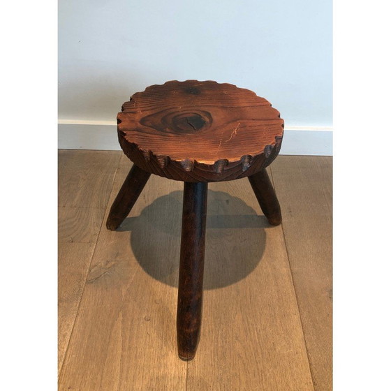 Image 1 of Paar Hocker im Brutalismus-Stil, 1950