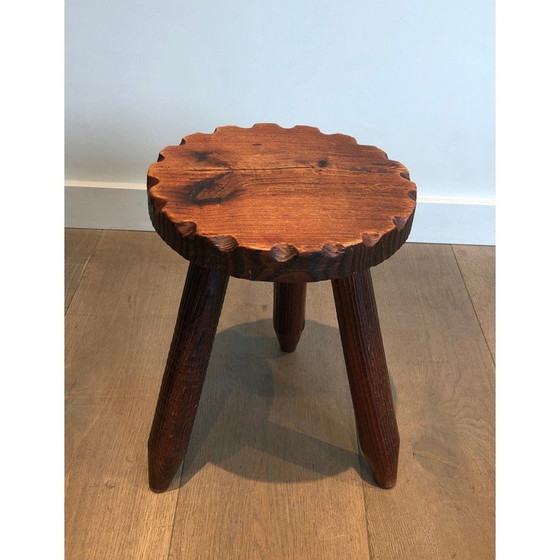 Image 1 of Paar Hocker im Brutalismus-Stil, 1950