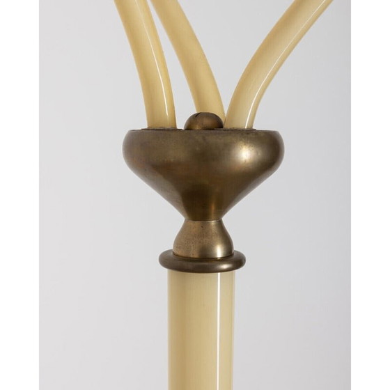Image 1 of Vintage Stehlampe aus Muranoglas mit Dreibeinfuß, 1950er Jahre